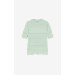 Women Short Sleeves Jumper - Almond Green