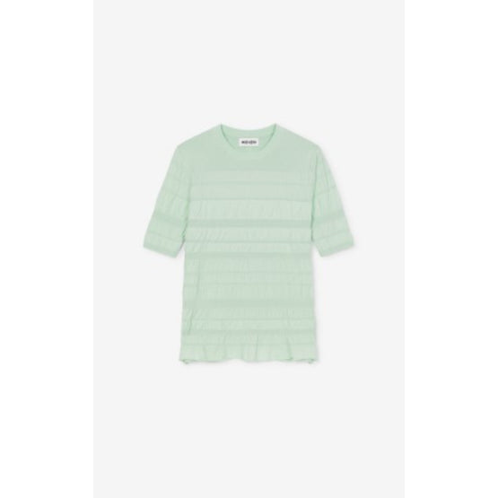 Women Short Sleeves Jumper - Almond Green