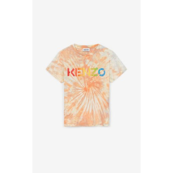 Women Kenzo Logo Classic T-Shirt - Peach