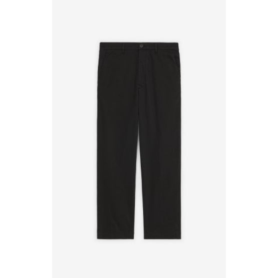 Men Tapered Cropped Pant - Black