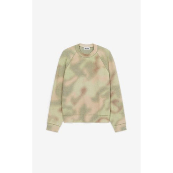 Men Print Comfort Jumper - Lime Tea
