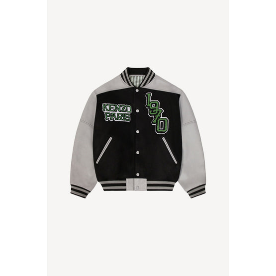 Women Varsity Jacket - Black