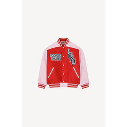 Women Tiger Varsity Jacket - Medium Red
