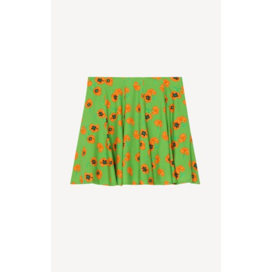 Women Printed Short Skirt - Grass Green