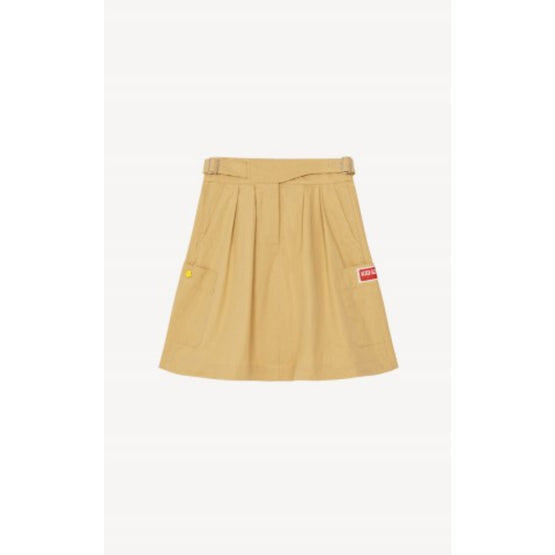 Women Short A-Line Skirt - Beige