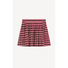 Women Short Flared Skirt - Rose Fonce