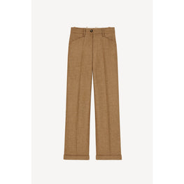 Women Tailored Tapered Pant - Beige