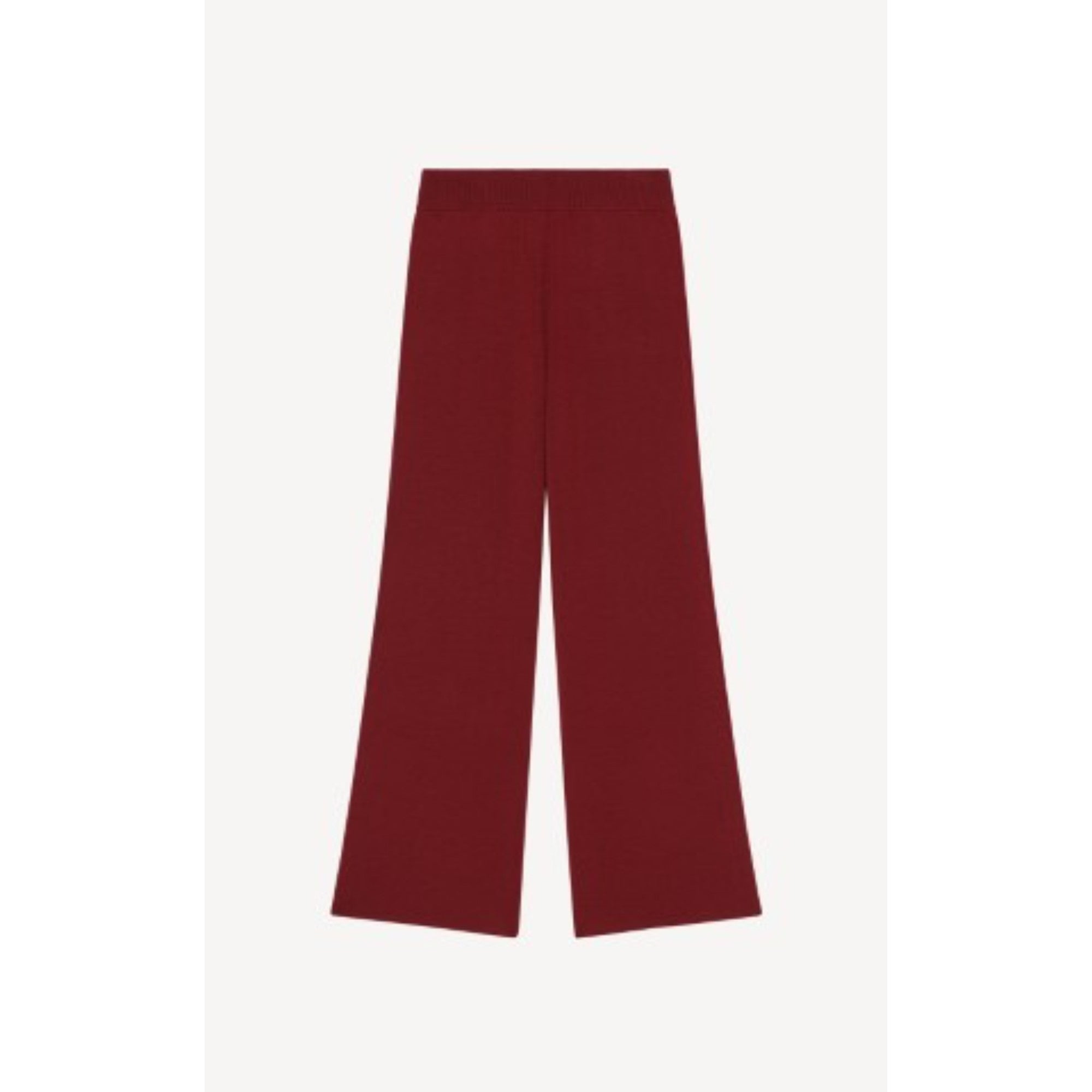 Women Crest Logo Flare Pants - Bordeaux