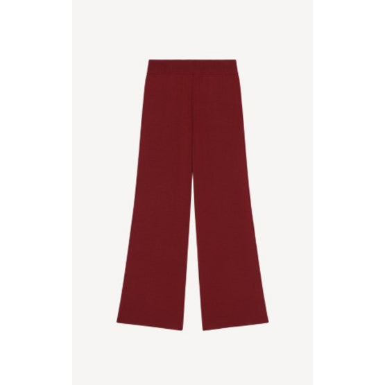 Women Crest Logo Flare Pants - Bordeaux