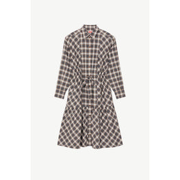 Women Midi Shirting Dress - Moroccan Brown