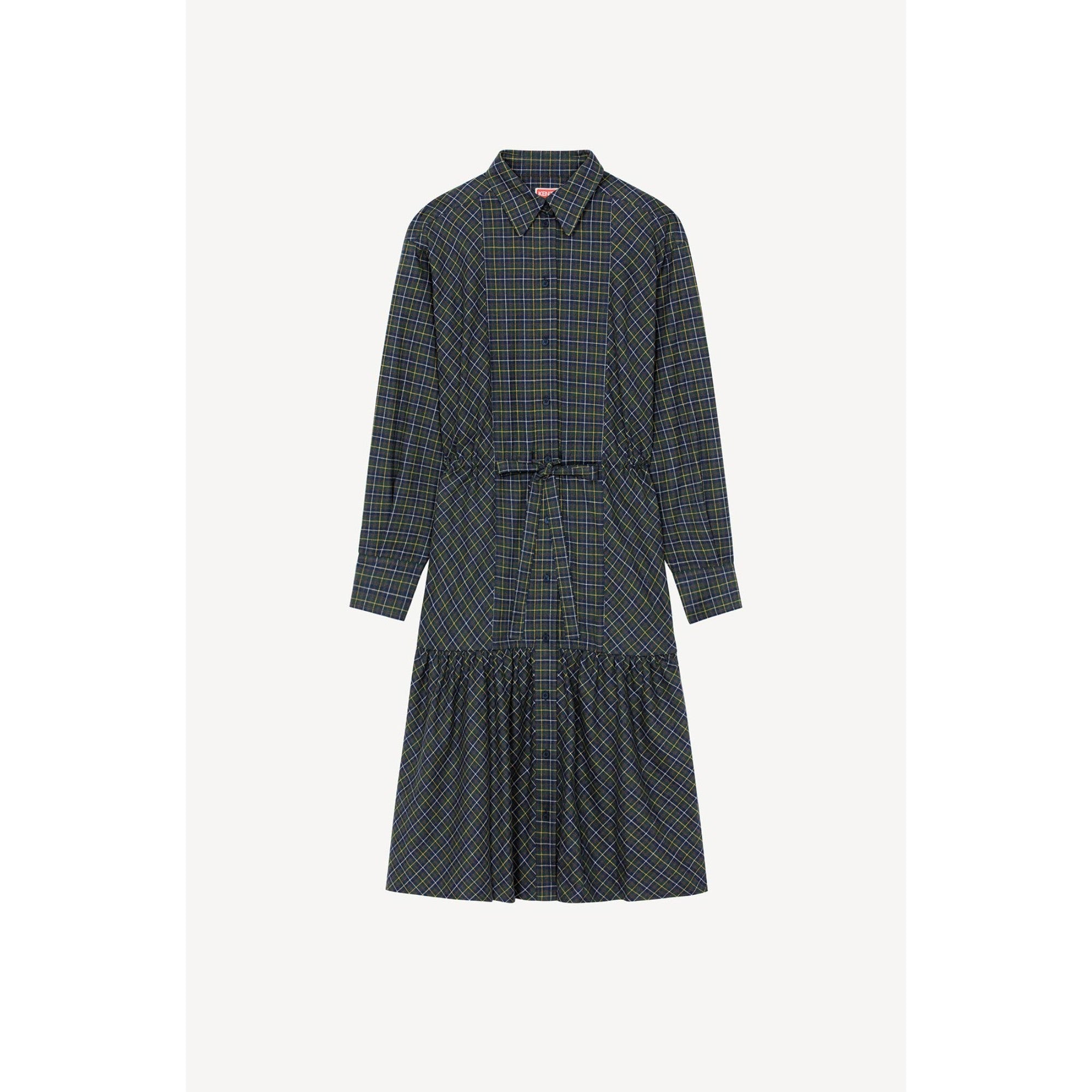 Women Midi Shirting Dress - Dark Khaki