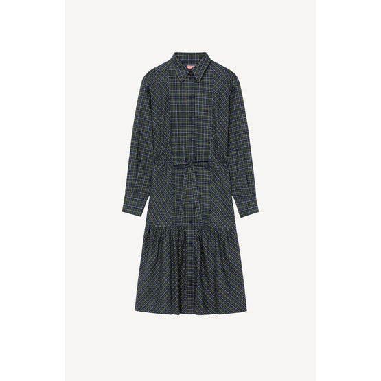 Women Midi Shirting Dress - Dark Khaki