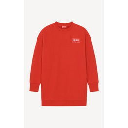 Women Kenzo Paris Sweatshirt Dress - Medium Red