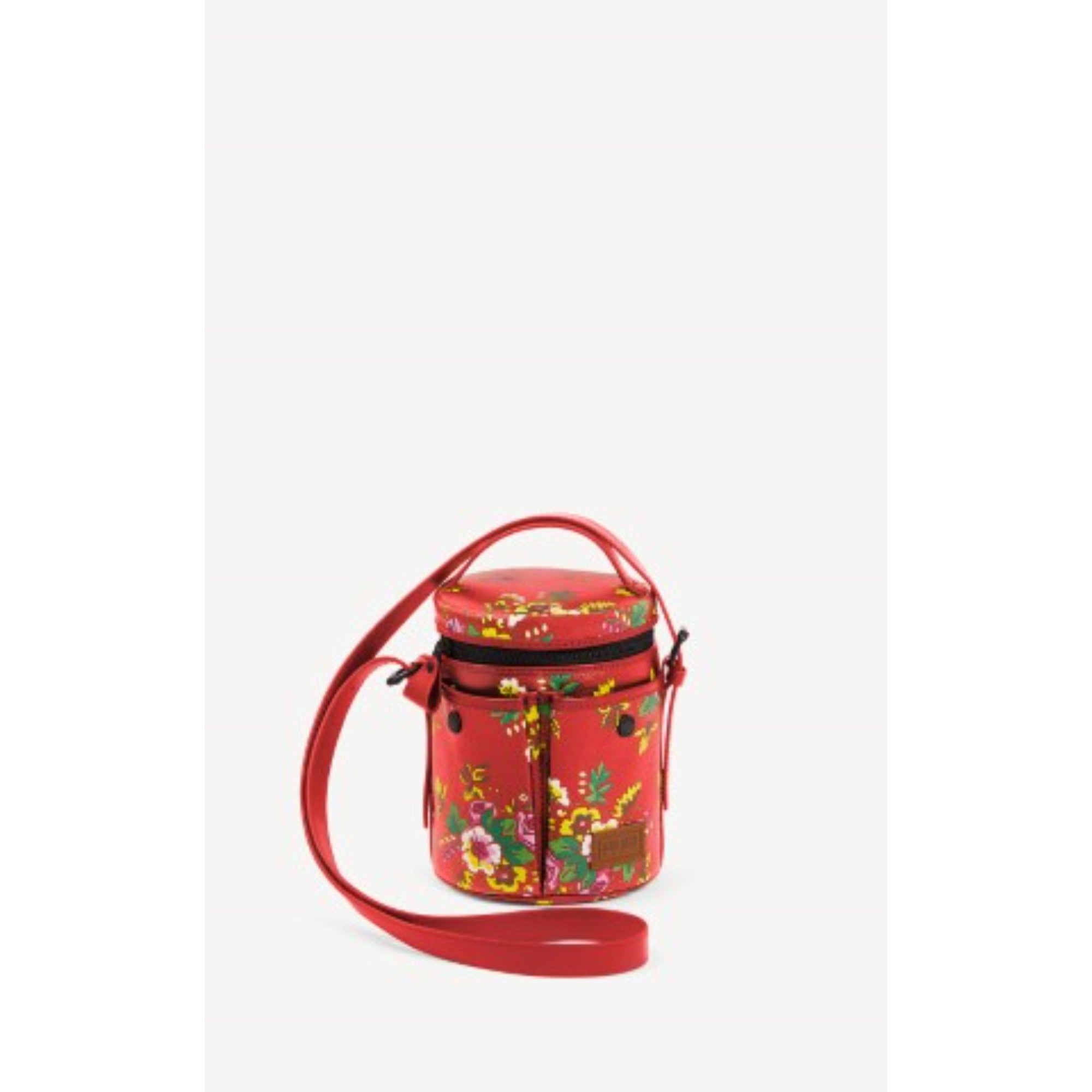 Women Zip Bucket Bag - Black