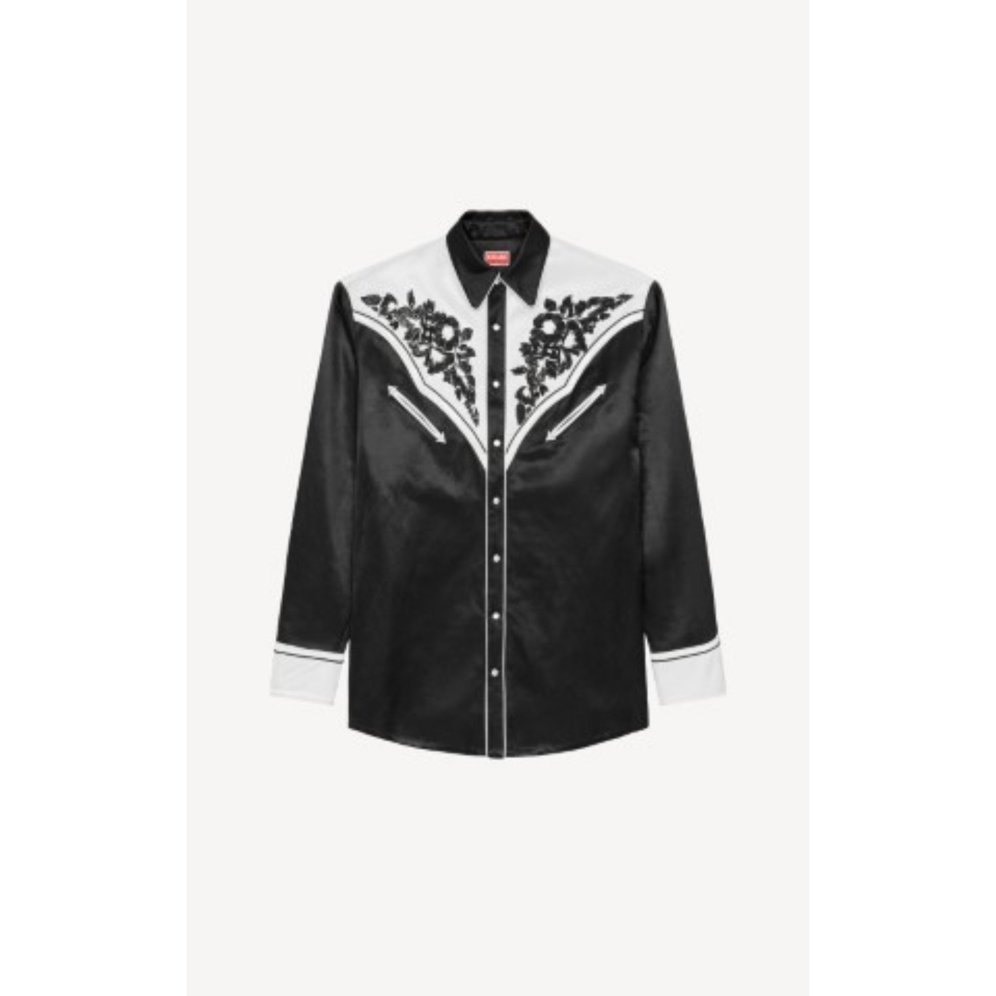 Men Western Shirt - Black