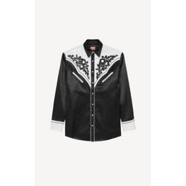 Men Western Shirt - Black