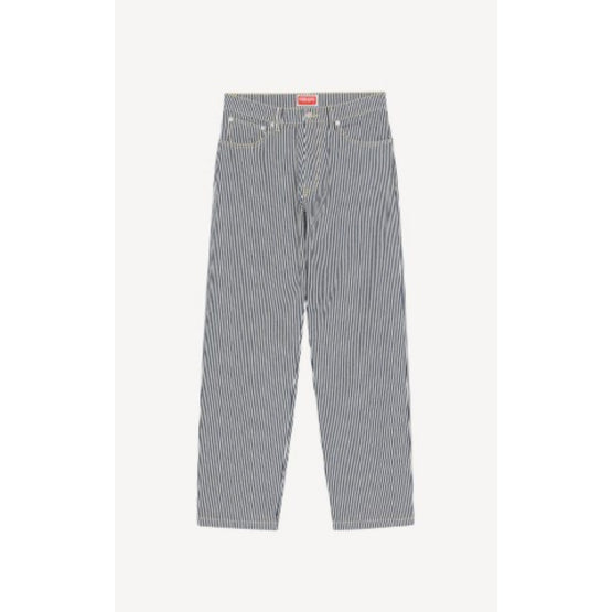 Men Loose Fit Jeans - Blue Black