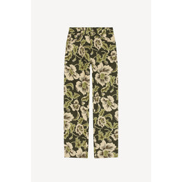 Men Printed Loose Denim Pant - Dark Khaki