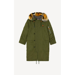 Men Long Winter Parka - Dark Khaki