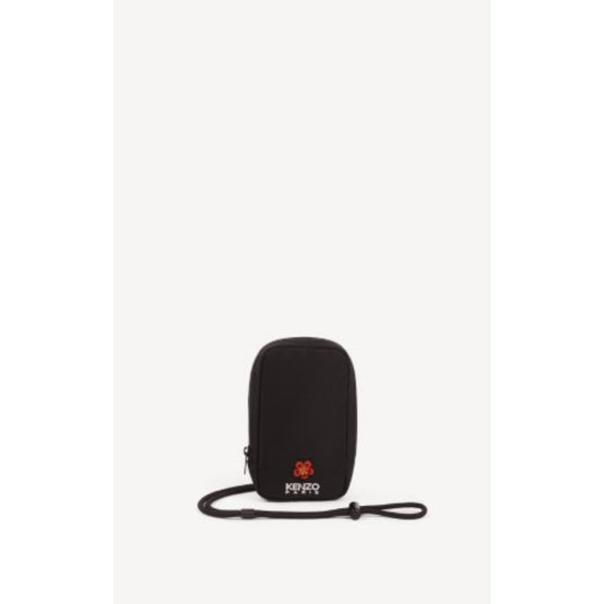 Men Phone Holder On Strap - Black