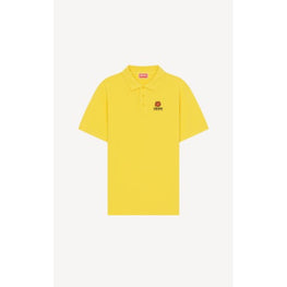 Men Classic Boke Flower Crest Polo - Golden Yellow