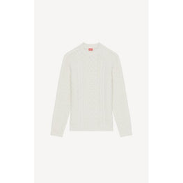 Men Solid Regular Jumper - Off White