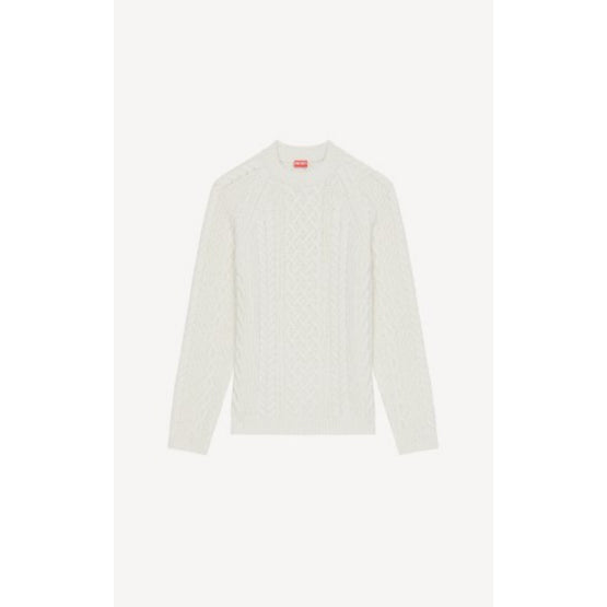 Men Solid Regular Jumper - Off White