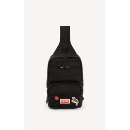 Men One Shoulder Backpack - Black