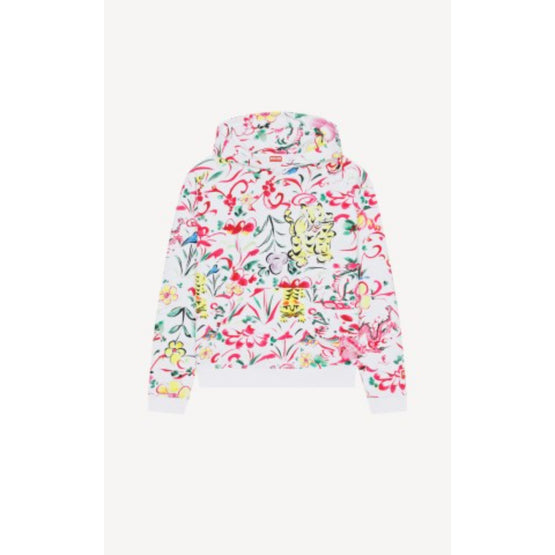 Men Print Classic Hoodie - Multicolor