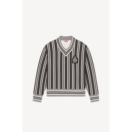 Men Striped Seasonal Sweatshirt - Middle Grey