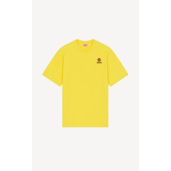 Men Boke Flower Crest T-Shirt - Golden Yellow