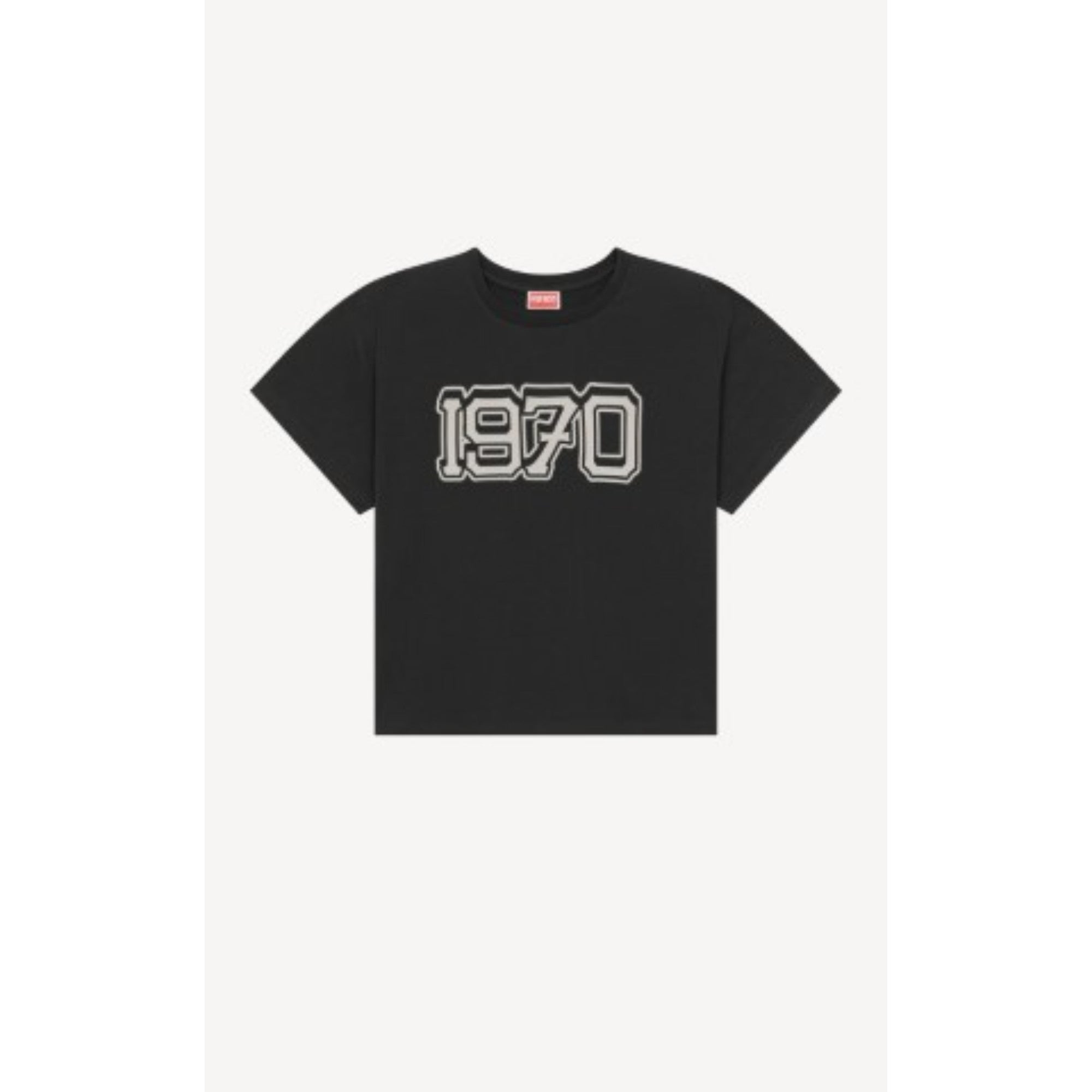 Men Seasonal Graphic Boxy T-Shirt - Black