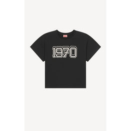 Men Seasonal Graphic Boxy T-Shirt - Black