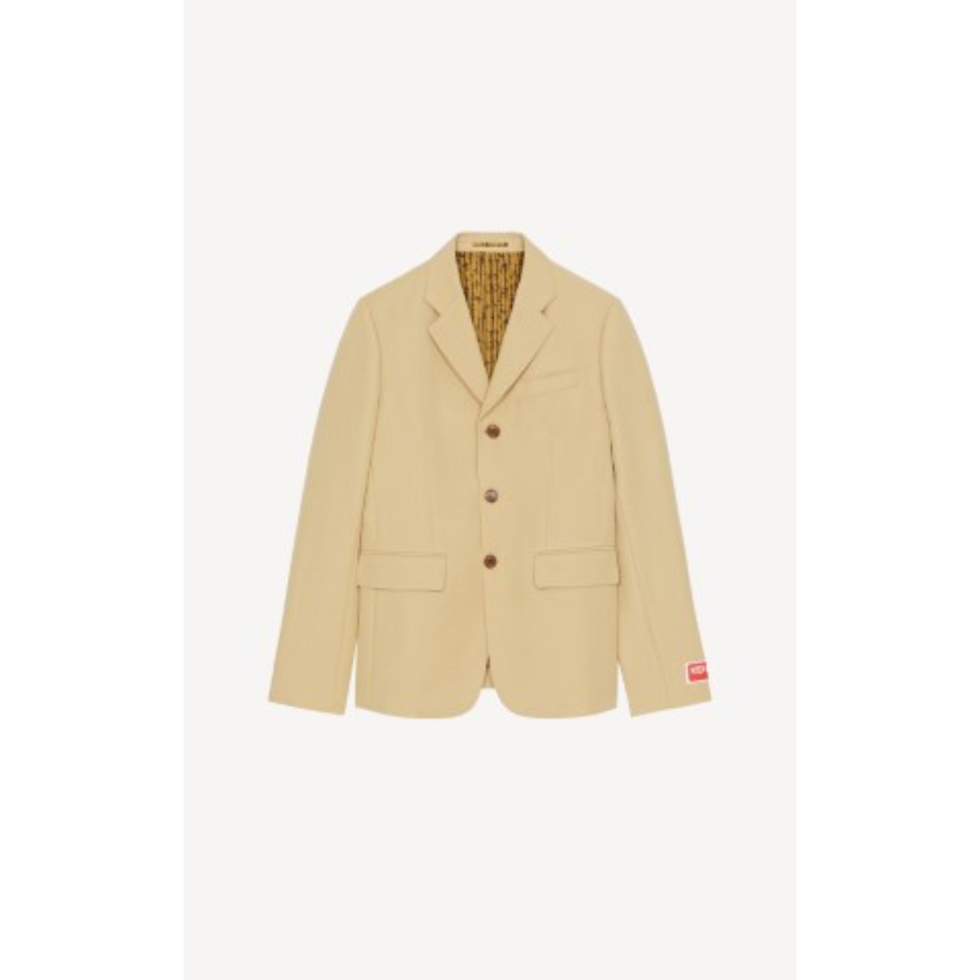 Men 3 Buttons Slim Jacket - Beige