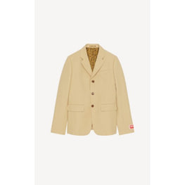 Men 3 Buttons Slim Jacket - Beige