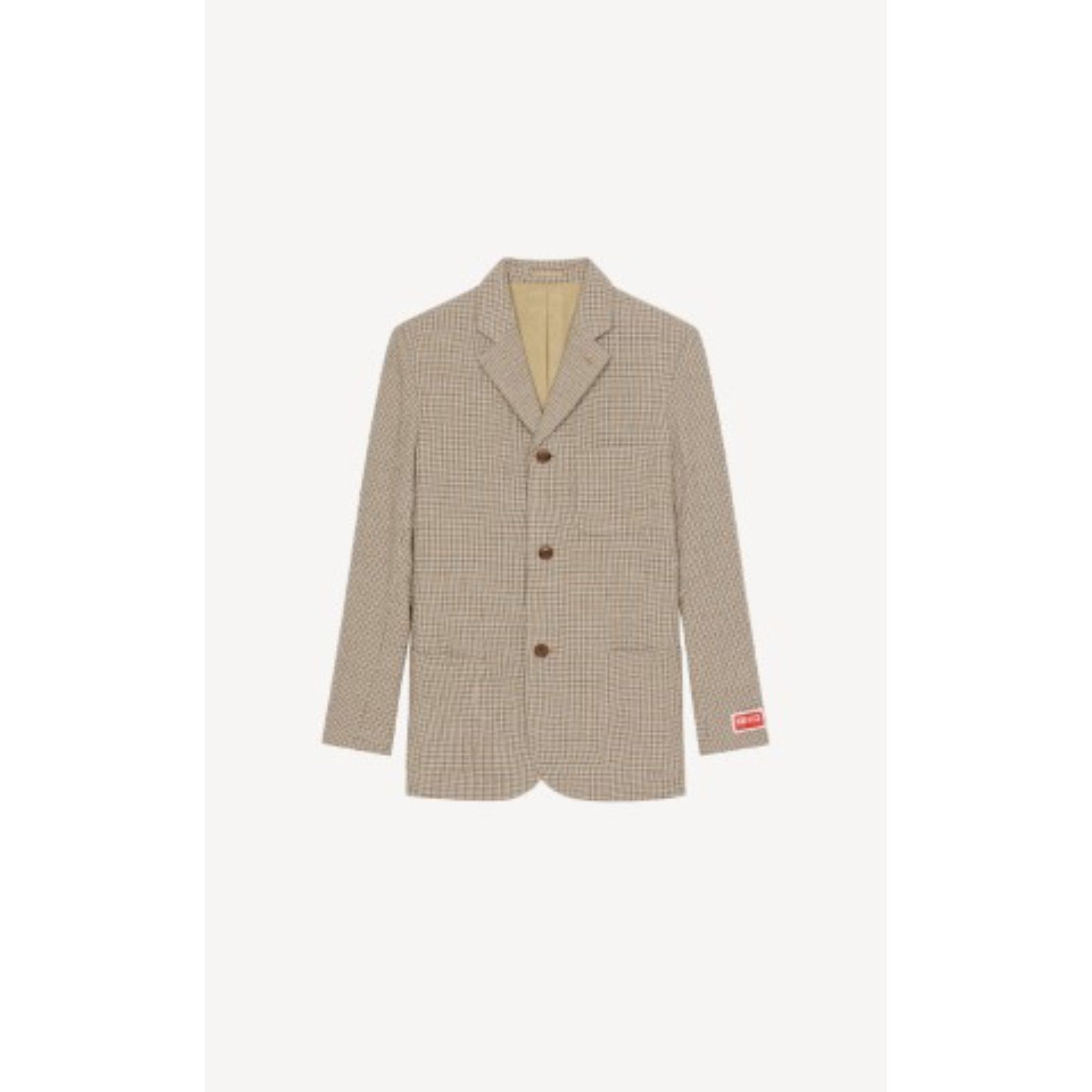 Men 3 Buttons Jacket - Dark Camel