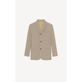 Men 3 Buttons Jacket - Dark Camel