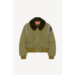 Women Elevated Bomber - Khaki