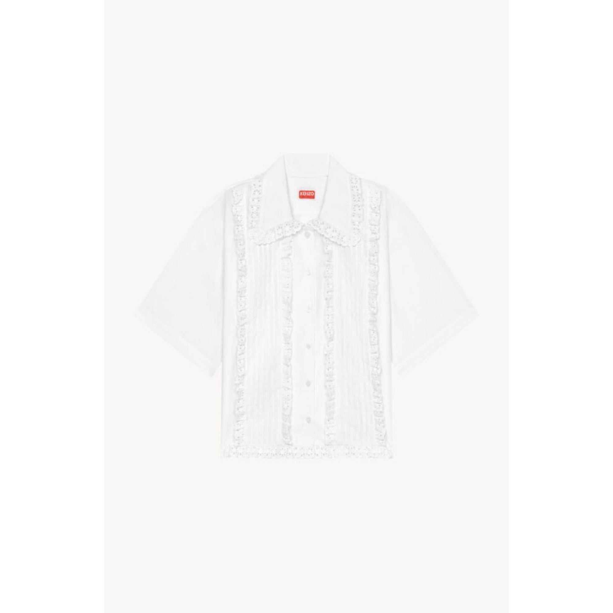 Women Shortsleeve Blouse - Off White