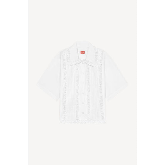 Women Shortsleeve Blouse - Off White