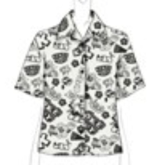 Women Boke Boy Short Sleeve Shirt - Off White