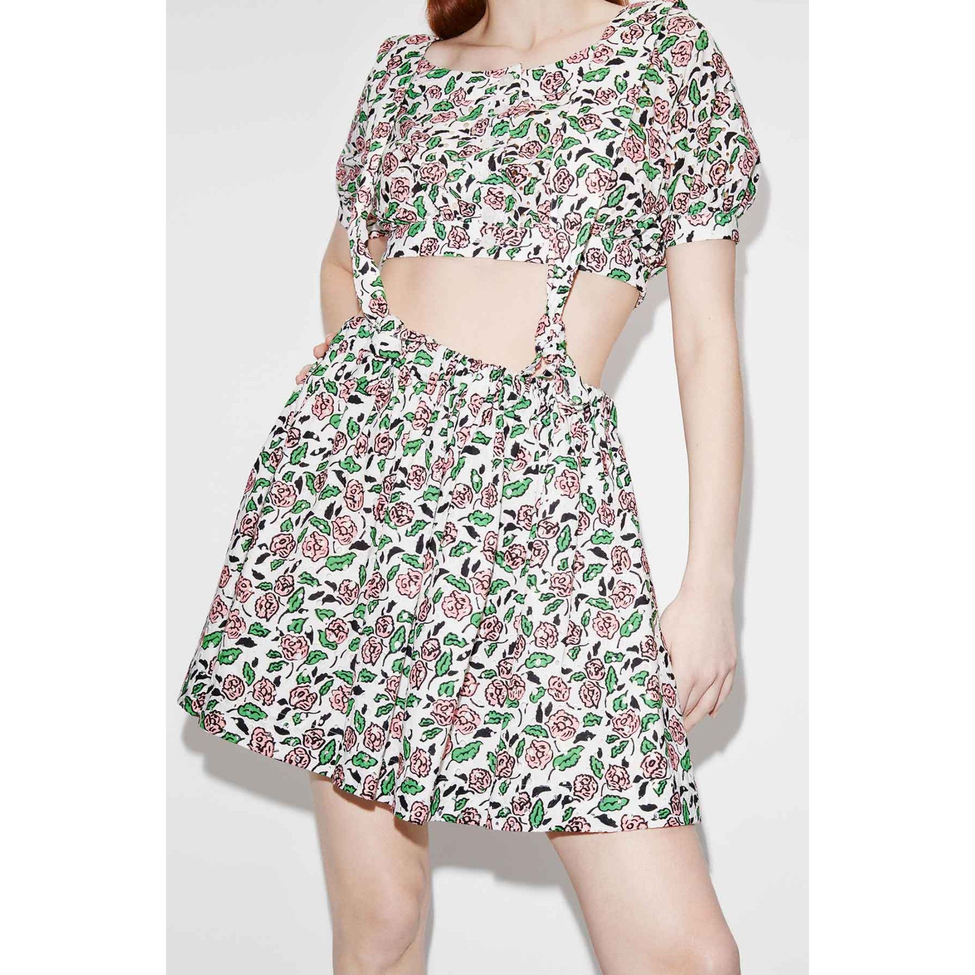 Women Elasticated Short Skirt - Off White