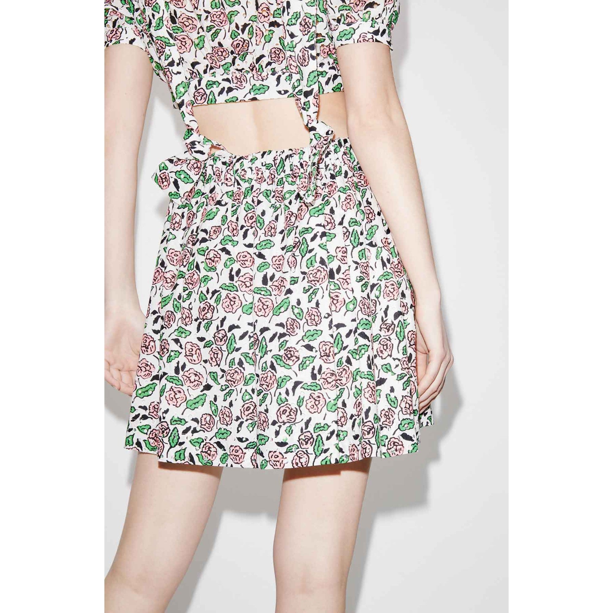 Women Elasticated Short Skirt - Off White