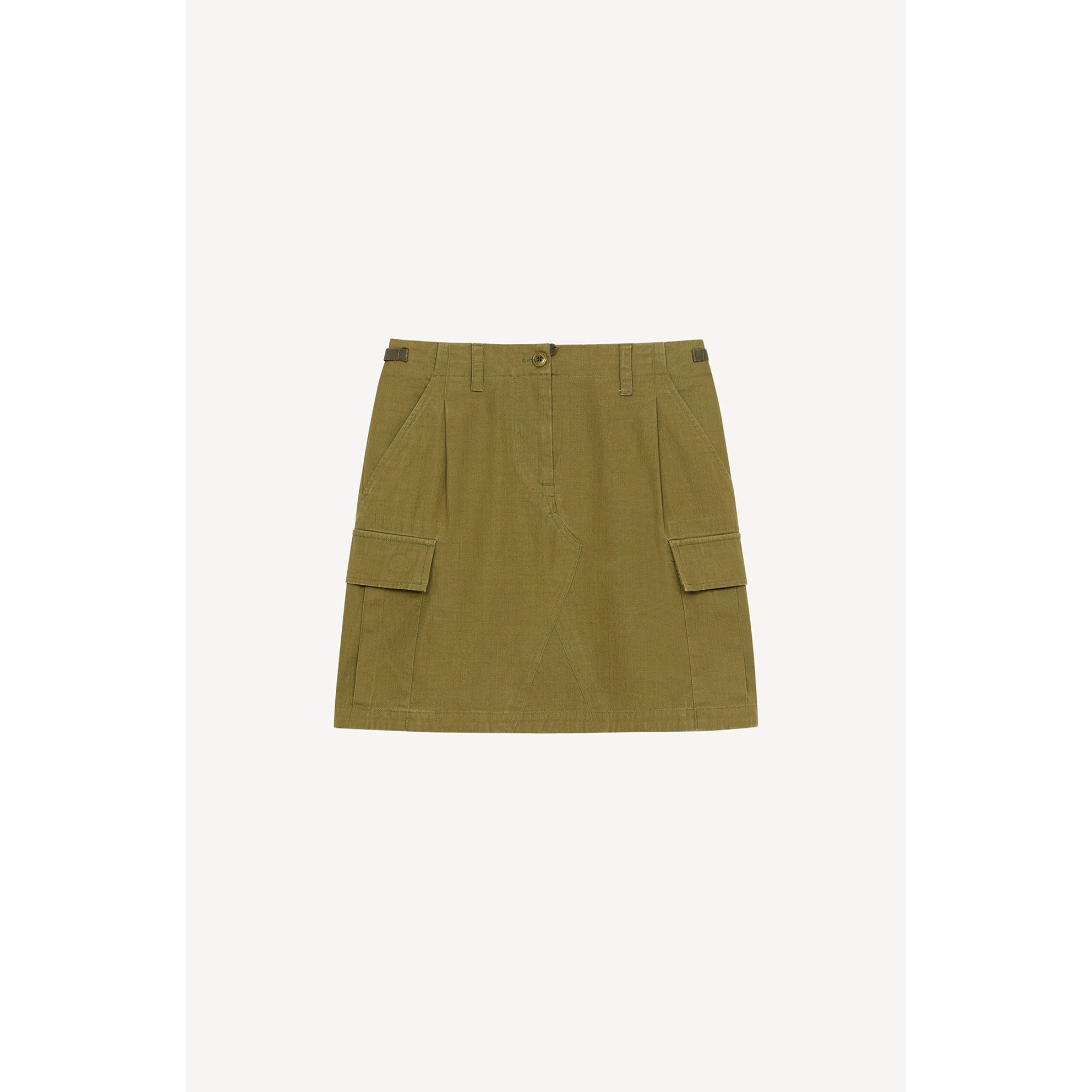 Women Cargo Short Skirt - Khaki
