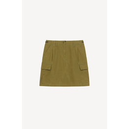 Women Cargo Short Skirt - Khaki