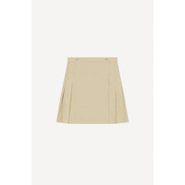Women Short Flared Skirt - Beige