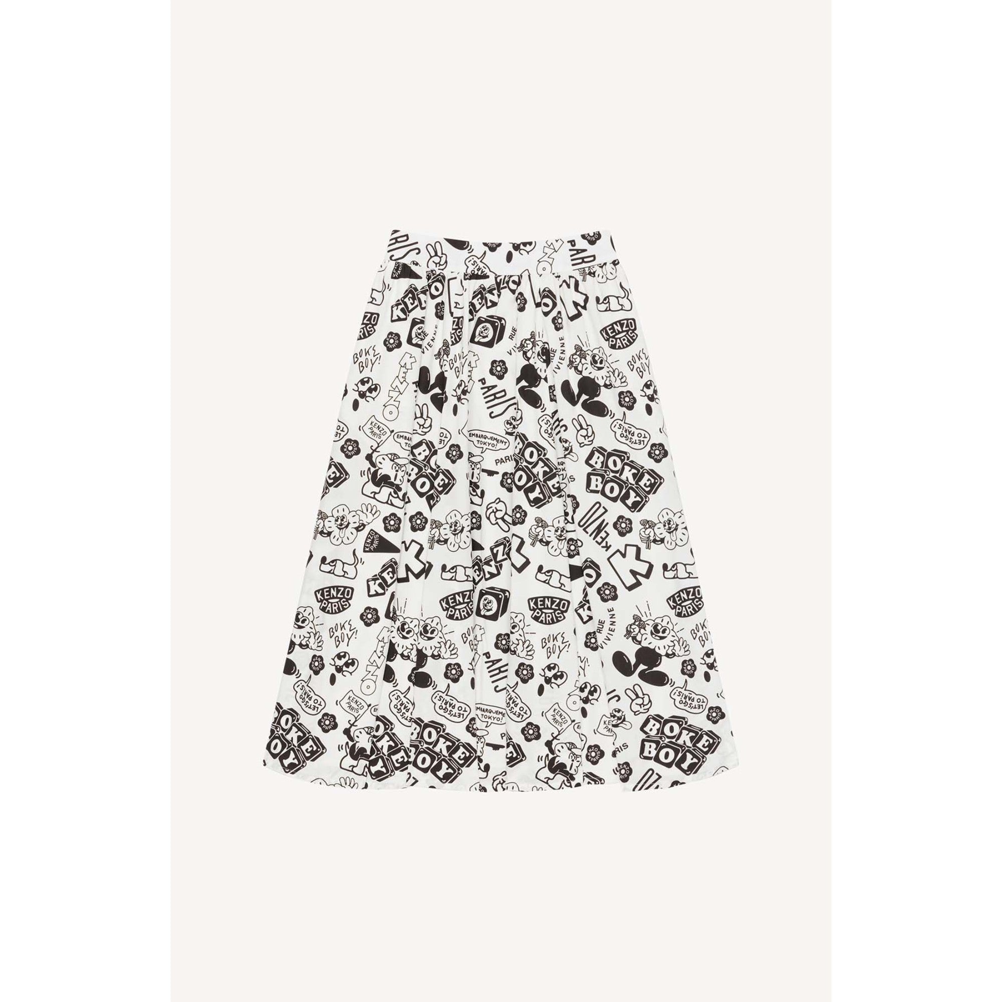 Women Midi Skirt - Off White
