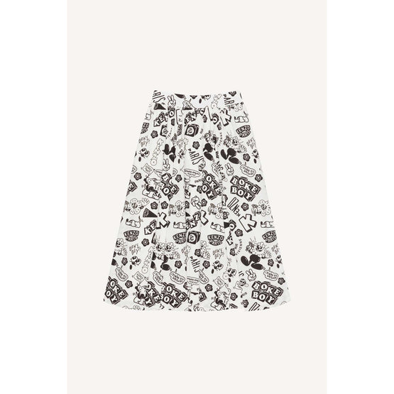 Women Midi Skirt - Off White