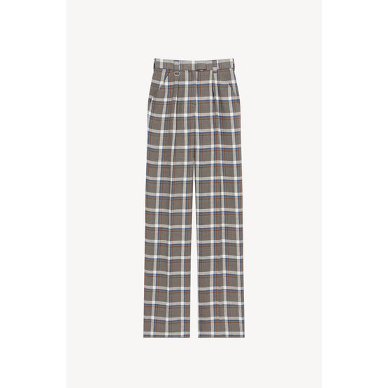 Women Tailored Wide Pant - Middle Grey