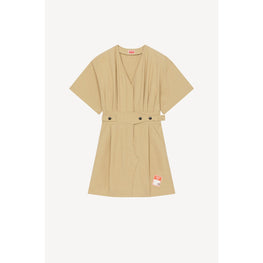 Women Short Dress - Beige